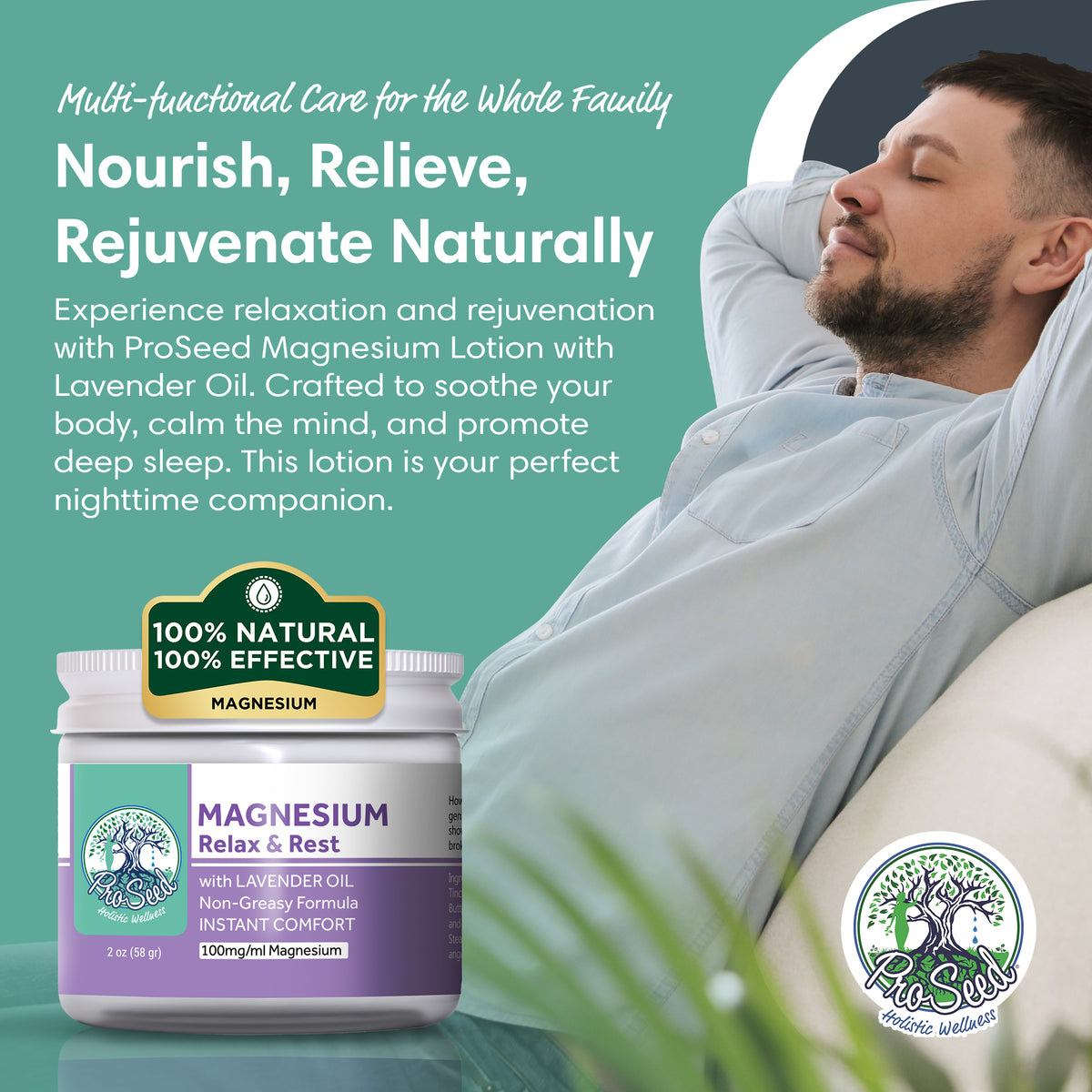 Lavender Magnesium Lotion | 2 oz