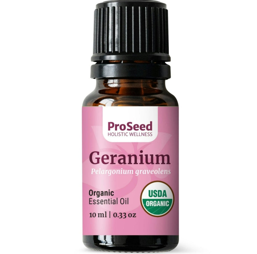 USDA Organic Geranium Essential Oil for skin care and emotional wellness – ProSeed Wellness