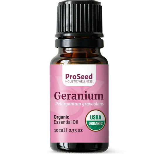 USDA Organic Geranium Essential Oil for skin care and emotional wellness – ProSeed Wellness