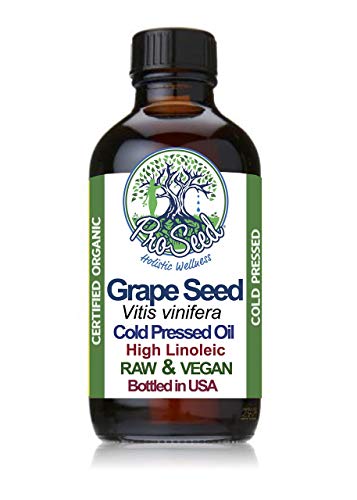 RAW Grape Seed Oil | Virgin Organic Unrefined Cold Pressed | Vitis vinifera Seed Oil | EFA Oleic Linoleic | 8 oz - ProSeed Holistic Wellness