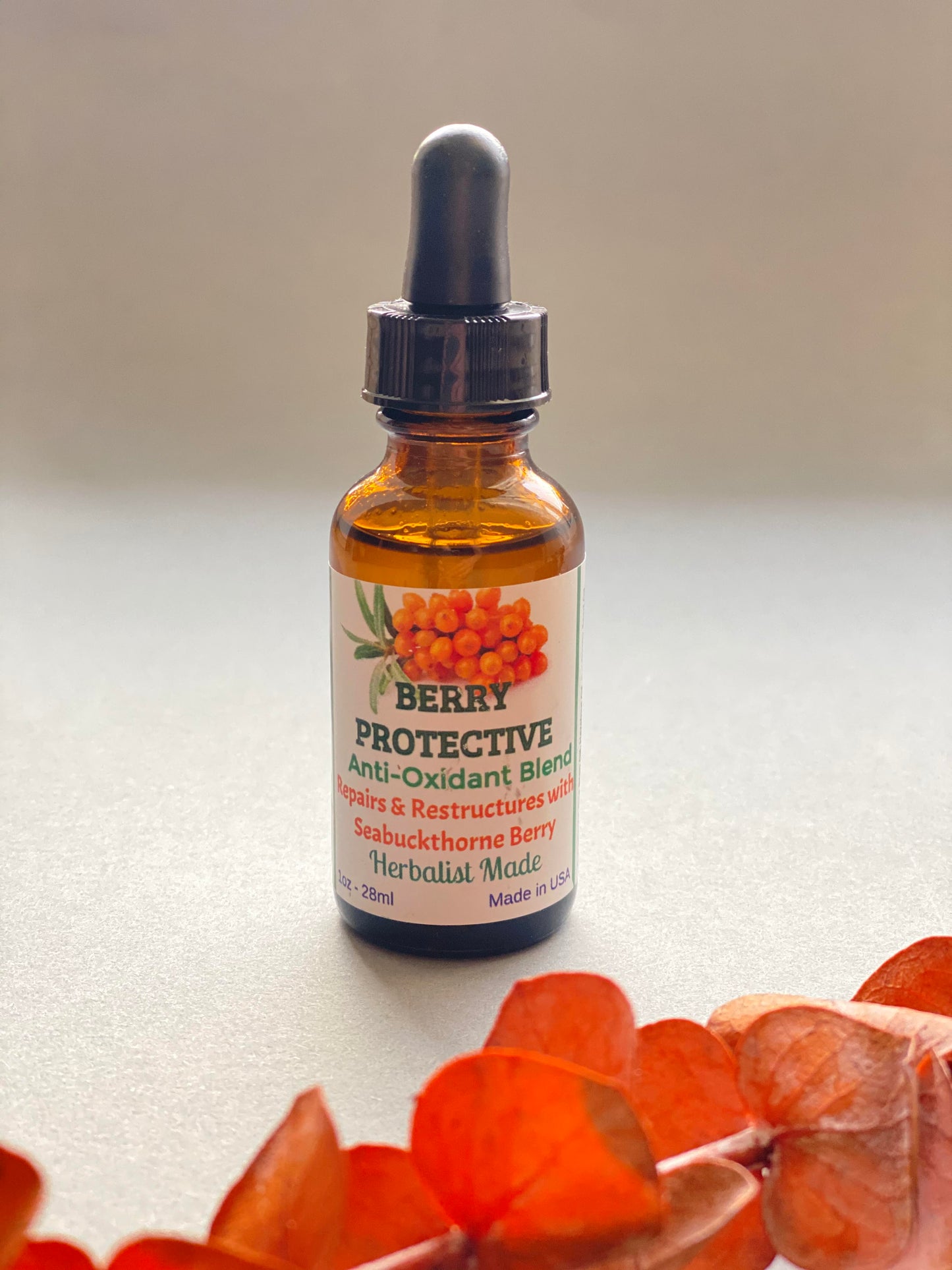 Berry Protective | Active Botanical Serum | Anti Oxidant Face Oil | Solar Defense Serum |