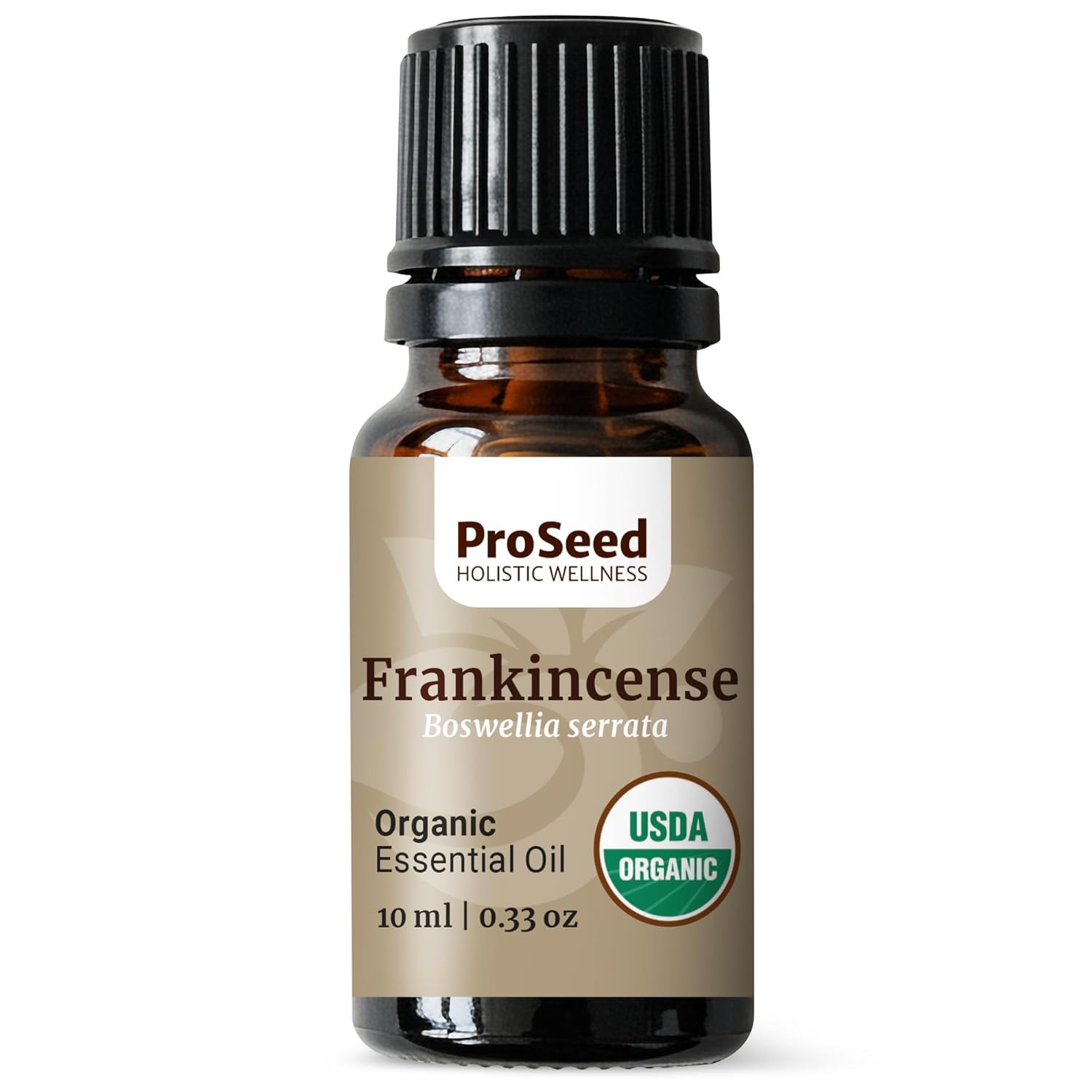 ProSeed Organic Essential Oil – Steam Distilled for Aromatherapy, Calm & Skin Care – Non-GMO, Handmade 10ml (0.33oz) (Frankincense)