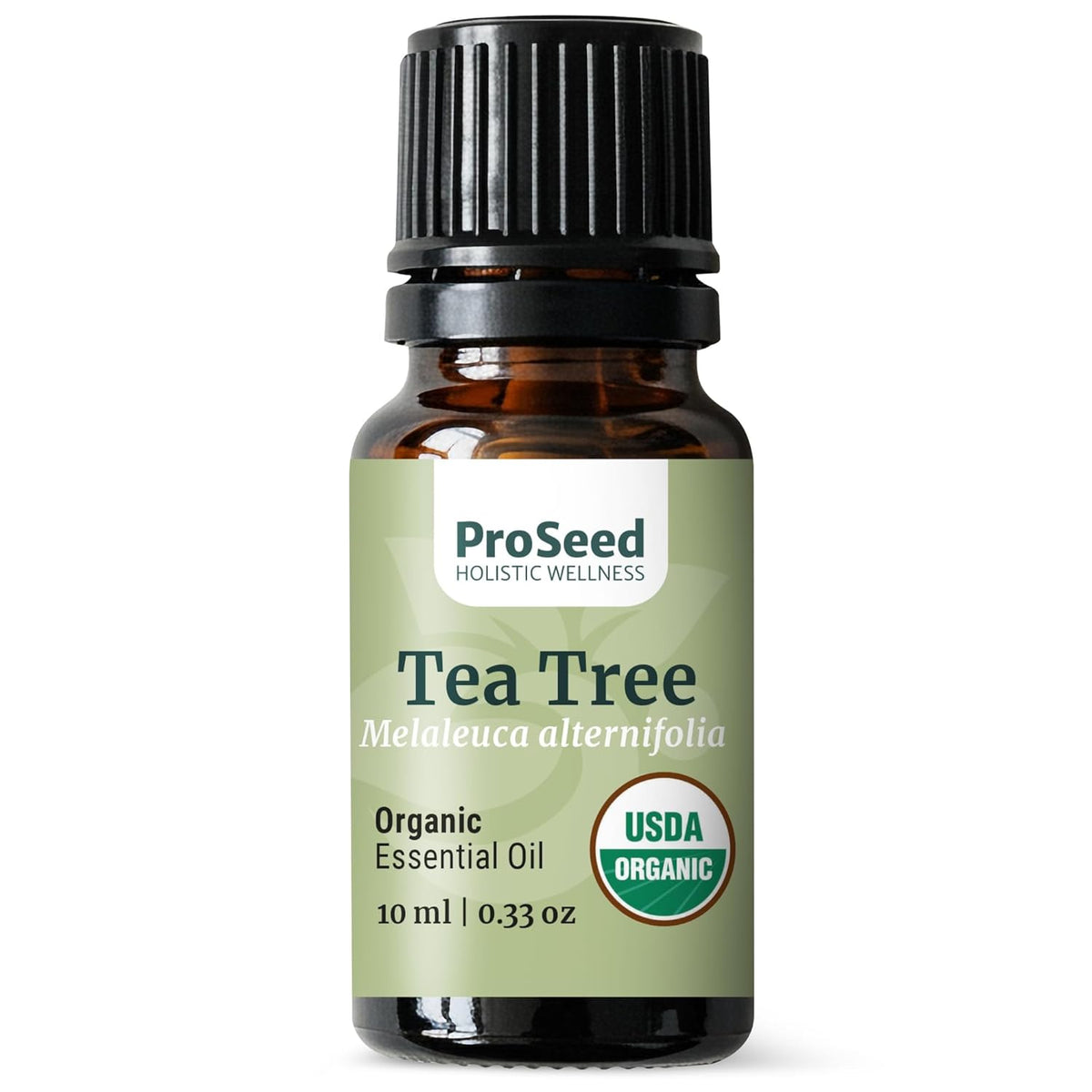 ProSeed Organic Essential Oil – Steam Distilled for Aromatherapy, Calm & Skin Care – Non-GMO, Handmade 10ml (0.33oz) (Tea Tree)