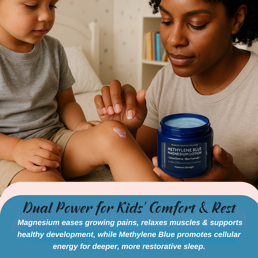Methylene Blue Magnesium Lotion | All-Natural - VEGAN | Handmade Fresh | 2oz