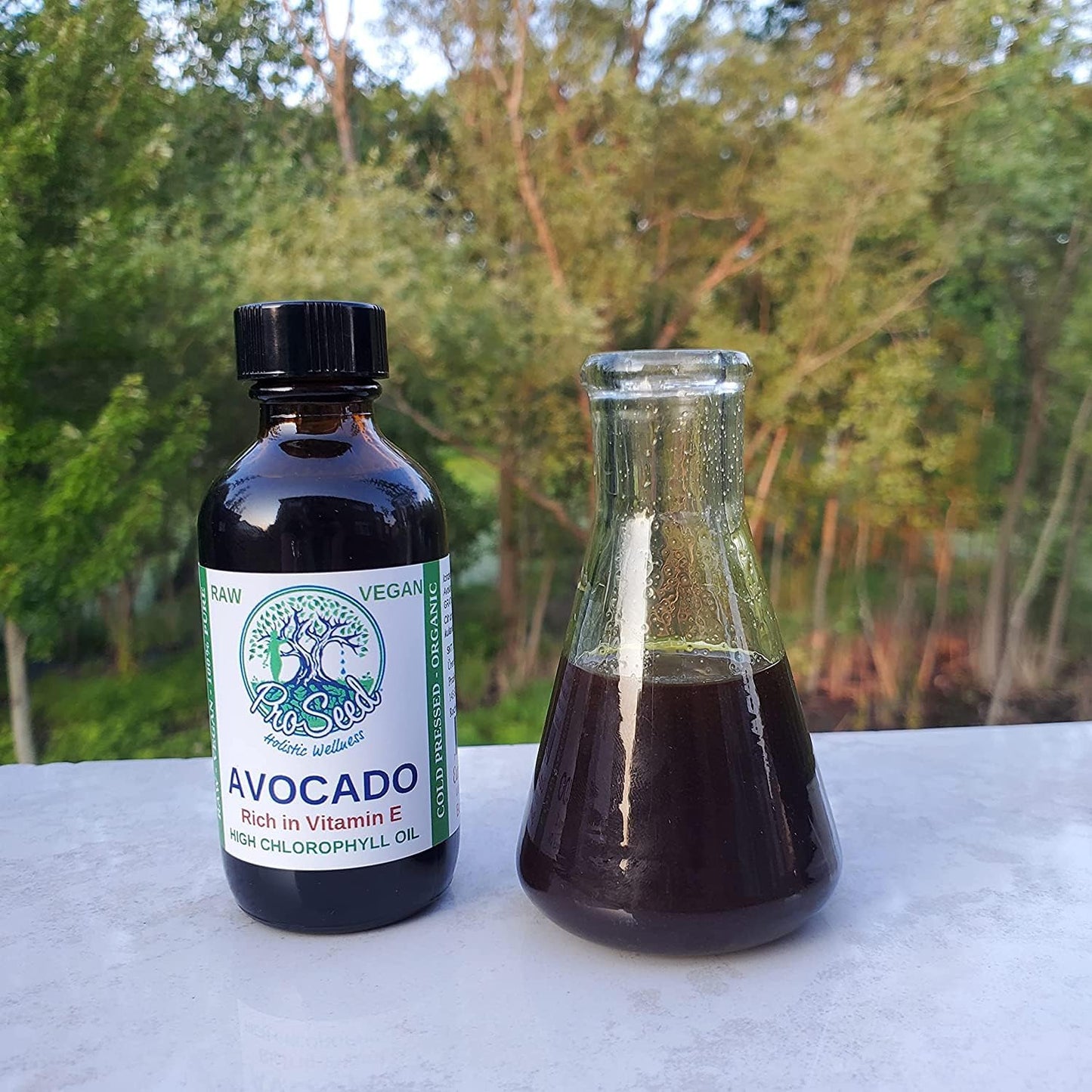 ProSeed Handmade Raw Avocado Oil – Pure, Cold-Pressed & Unrefined – Moisturizing Oil for Skin, Hair & Cooking – With Vitamins A, D & E – BPA-Free, (16oz) Glass Bottle