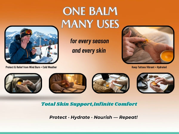 Manuka Honey Unwhipped Tallow Balm – Handmade Grass-Fed Beef Tallow with Frankincense, Vitamin E, Castor Oil, Buah Merah & Turmeric – Hydrates & Nourishes Skin for Men, Women & Kids – Travel Size