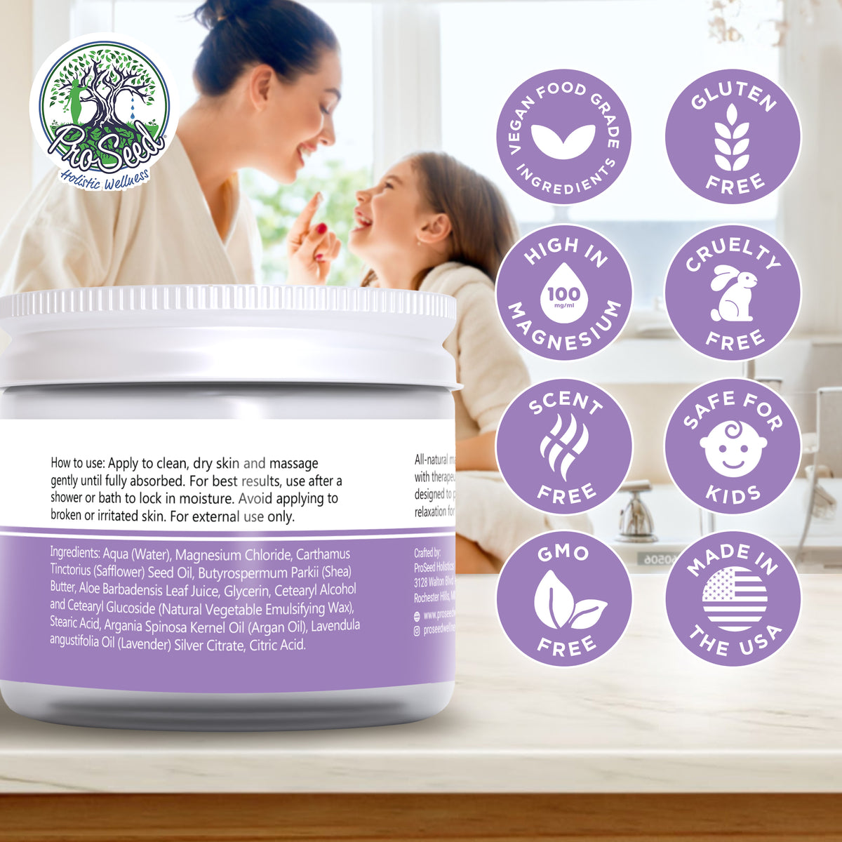 Lavender Magnesium Lotion | 2 oz