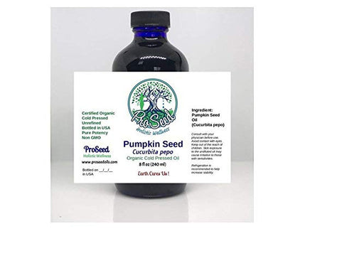 ORGANIC RAW Pumpkin Seed Oil | Virgin Unfiltered Cold Pressed | Cucurbita pepo Oil | High Omegas | - ProSeed Holistic Wellness