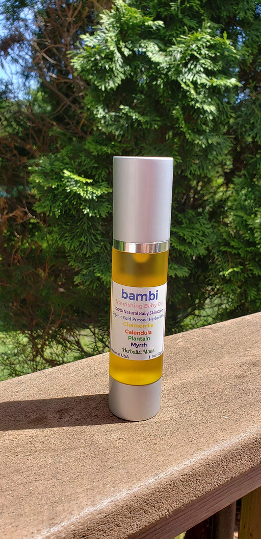 BAMBI | Baby Oil | 100% Pure Natural VEGANNpurishing Oil Blend | No petroleum, No Fragrance, No Chemicals, Non toxic | Belly Oil | Cruelty Free Skin Barrier | - ProSeed Holistic Wellness