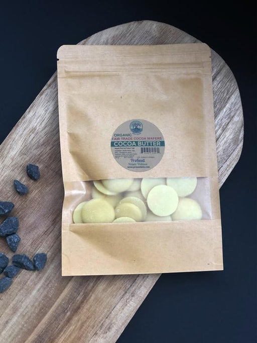 Cocoa Butter | Organic FAIR Trade RAW | Latex Free | Theobroma cacao | 3.75oz