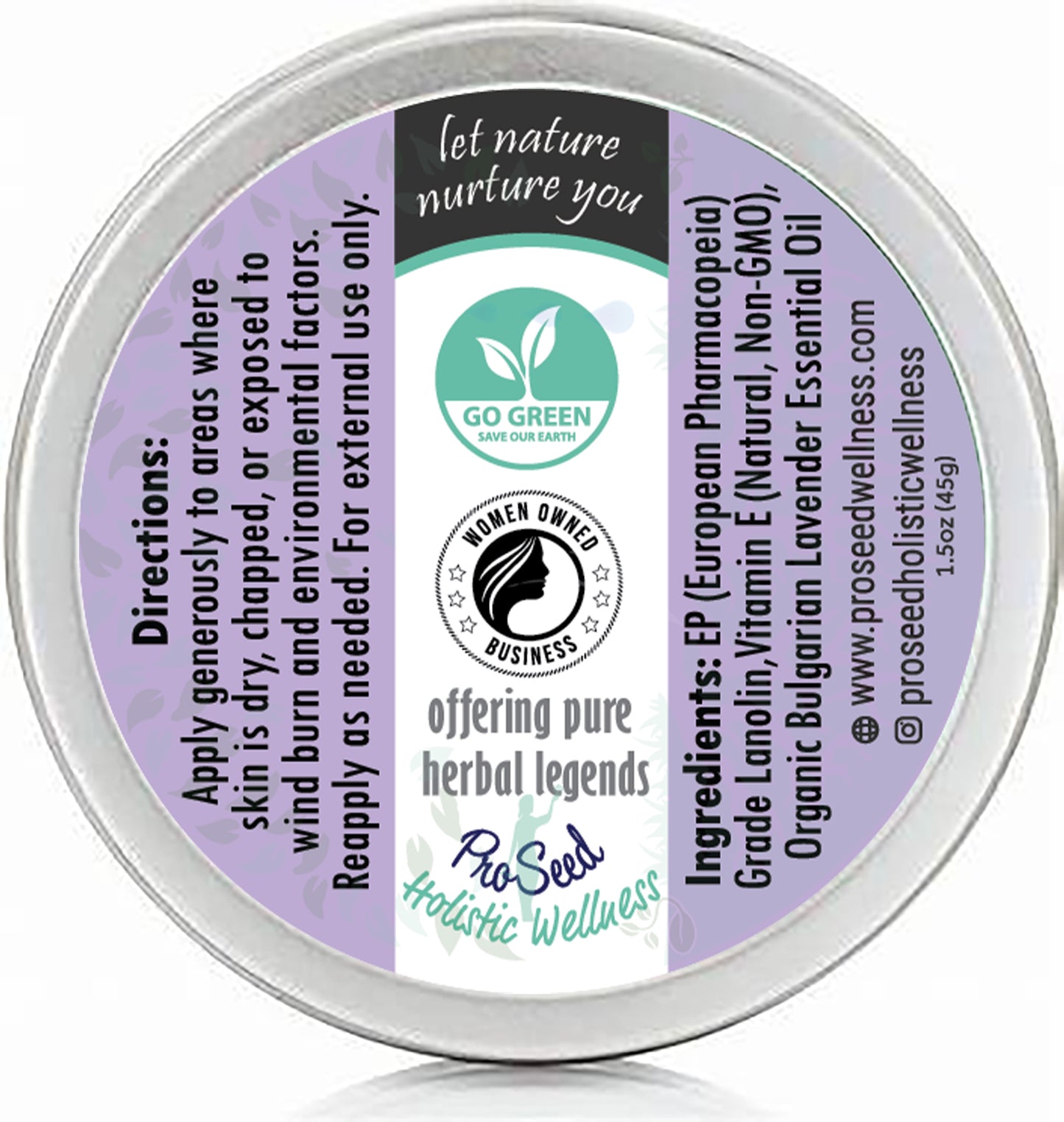 100% Pure HANDMADE Fresh Lanolin Infused with Organic Lavender Essential Oil and Vitamin E